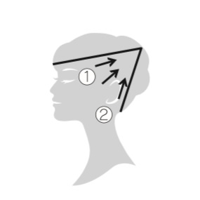エレクトロン エブリワン　デンキバリブラシ®（電気バリブラシ）　頭皮 使用方法3 側頭部