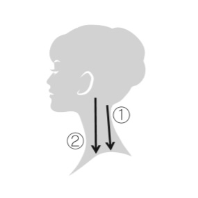 エレクトロン エブリワン　デンキバリブラシ®（電気バリブラシ）　頭皮 使用方法5 首・肩